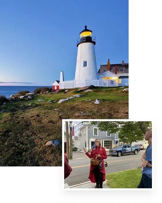 Light house view and tour of boothbay harbor