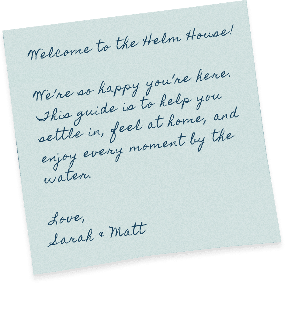 Welcome note from Sarah and Matt
