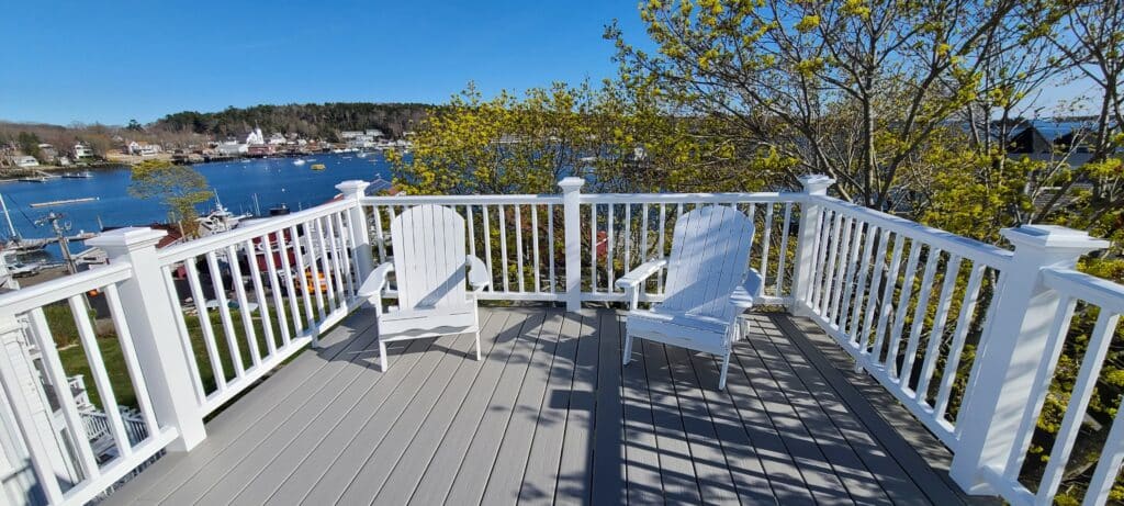 Scenic view from a deck.