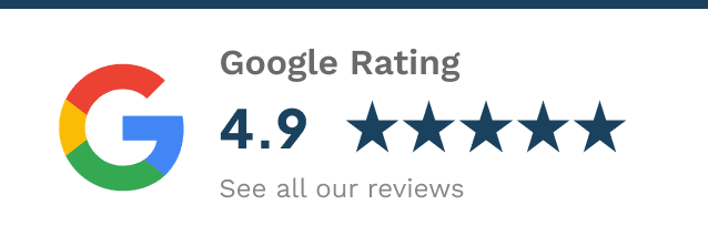 4.9 star Google review rating for helm house